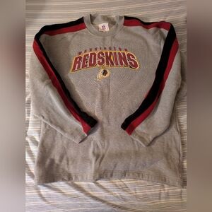 NFL Washington Redskins Gray Crewneck Sweater Y2k Size XL